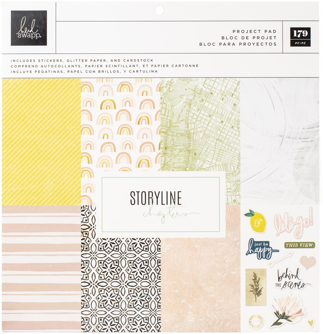Heidi Swapp Storyline Chapters Project Pad 12"X12"-179 Pieces